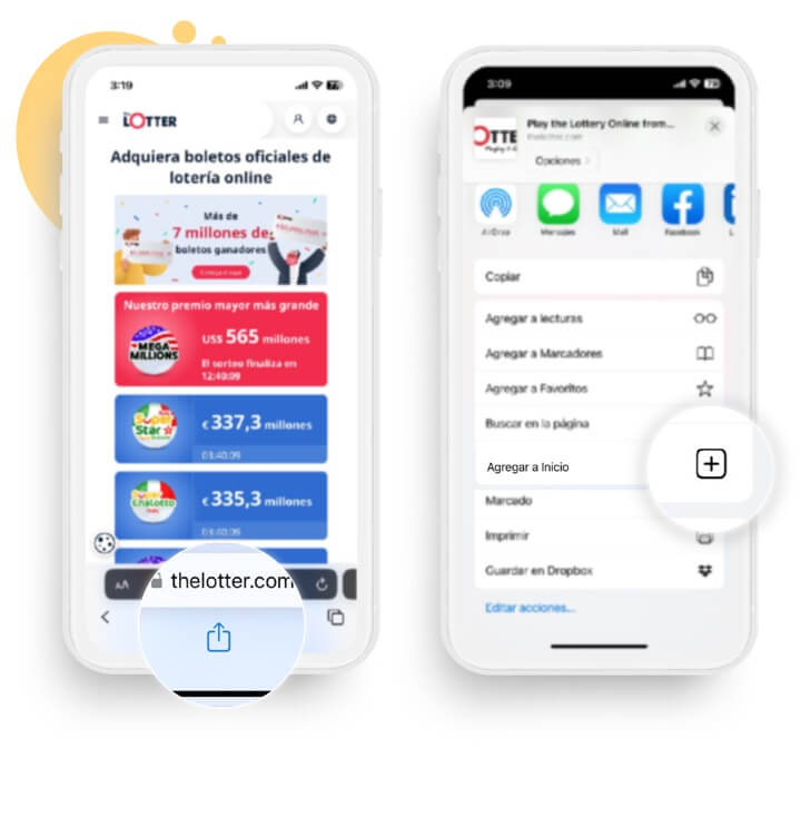 cómo agregar theLotter Ecuador a su dispositivo iOS